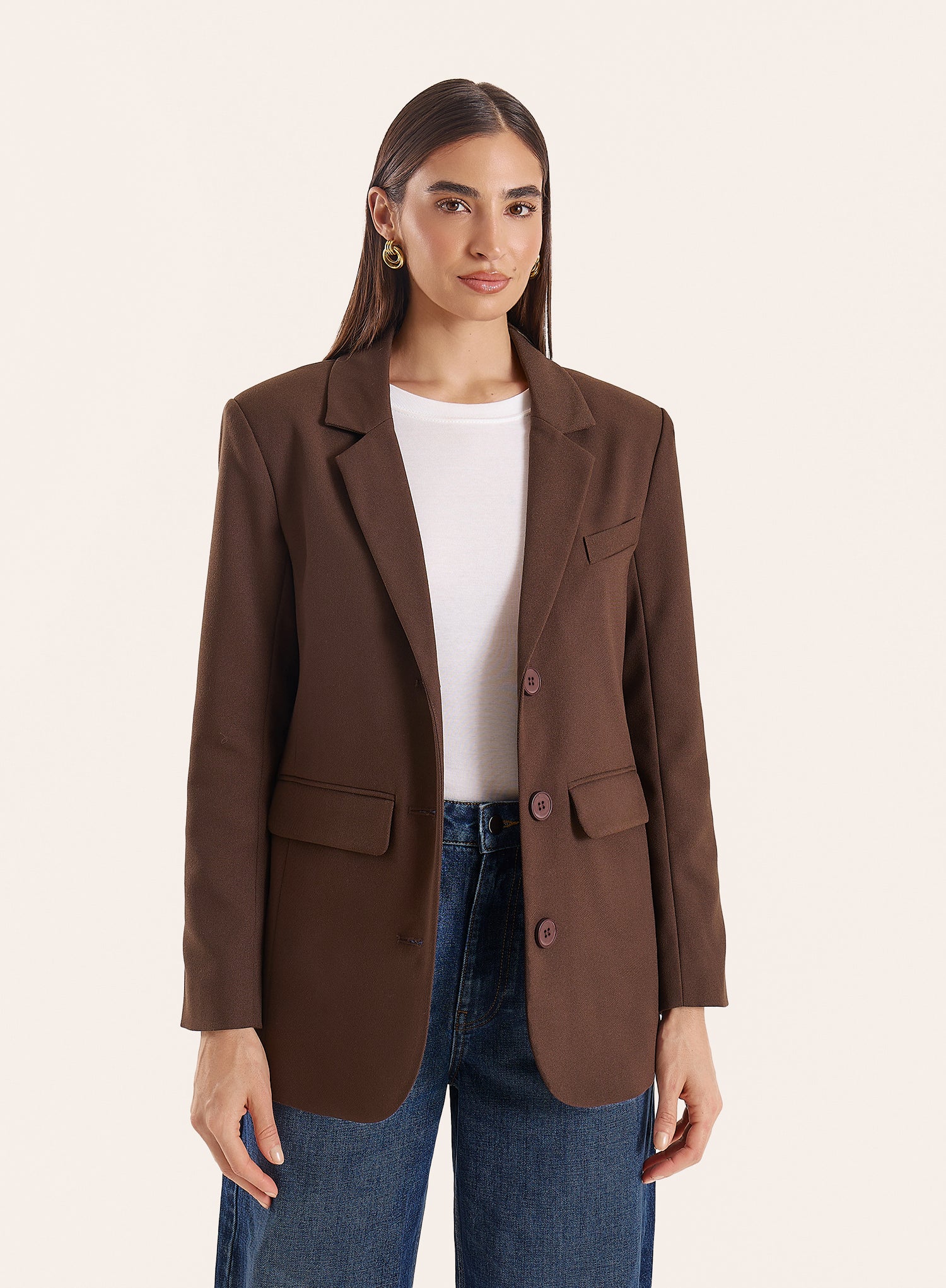 Chocolate Tailored Blazer